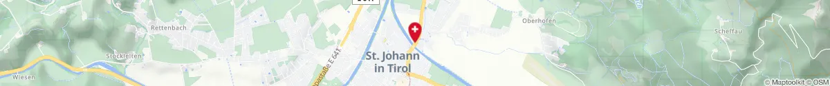 Kartendarstellung des Standorts für Johannes-Apotheke in 6380 Sankt Johann in Tirol